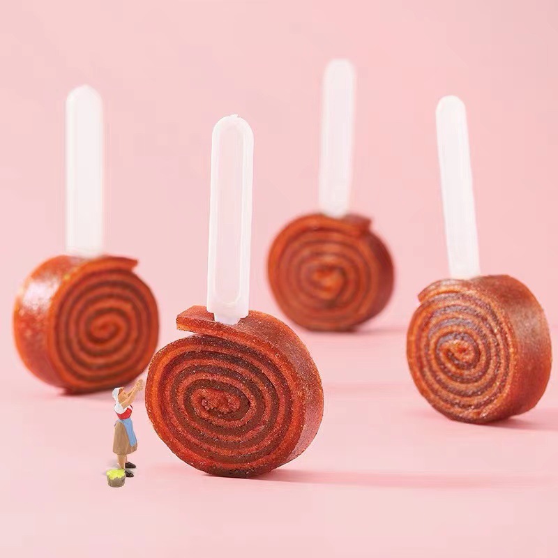 眾星200g山楂棒棒糖獨立包裝果丹皮卷休閒小零食兒童點心解饞果脯