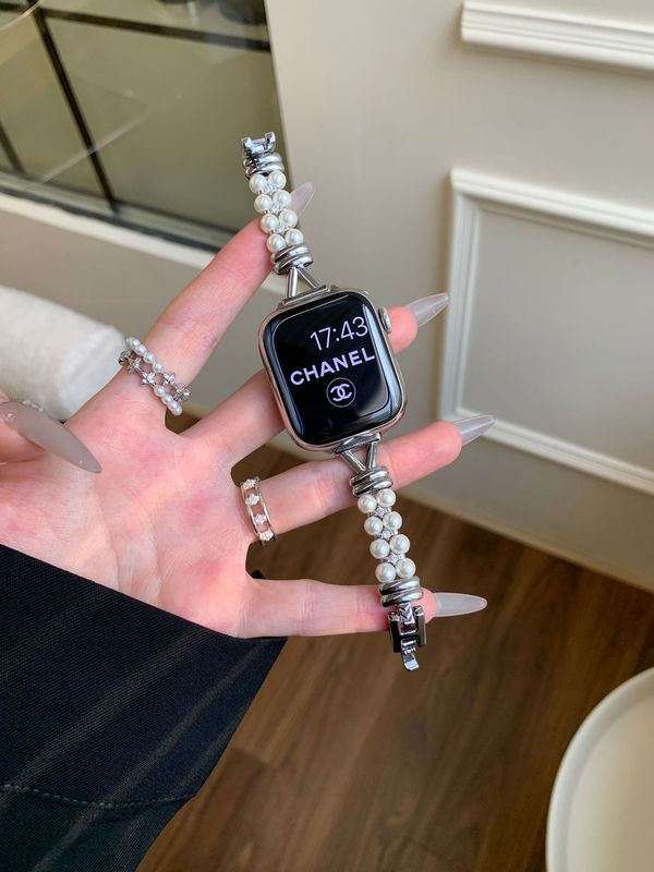 适用于苹果iwatchSE109876手表带FIT4华为GT5珍珠小香风小米89pro|undefined