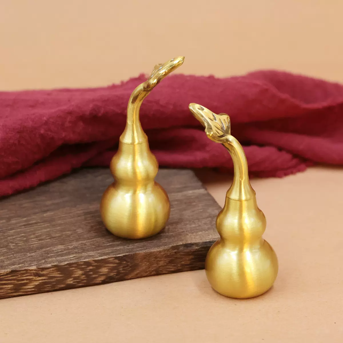 黄铜葫芦摆件可开盖带叶八卦葫芦摆件家居装饰工艺品厂家供应批发