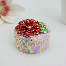 新款情人节礼物装饰盒创意家居小摆件小饰品花朵圆盒婚庆回赠礼品