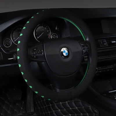 personalized, stylish interior accessories, Steering wheel cover - green-38cm