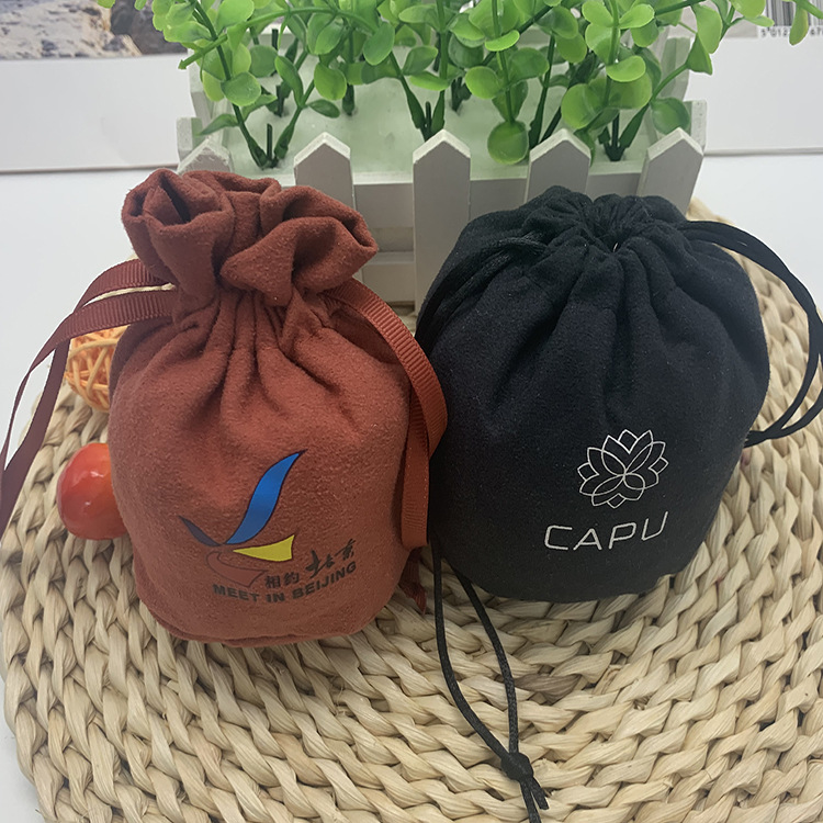 Supplies Bluetooth Speaker Jewelry Packaging Velvet Bag Microfiber Double-sided Imitation Leather Velvet Bag Real Microfiber Jewelry Bag