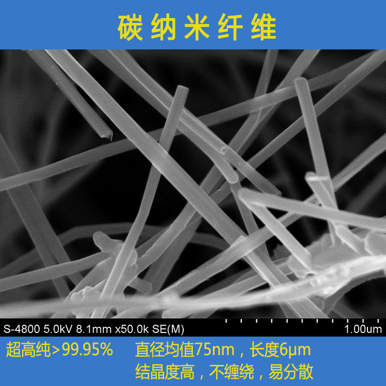 Gas-Phase Grown Carbon Fiber/Ultra-High-Purity Whisker Carbon Nanotubes/Nanocarbon Fiber/Lithium Battery Conductive Agent