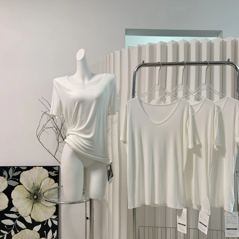 La Is My Favorite! Modal T-Shirt for Women, Comfortable for Sleeping Naked, No Restraints, Home Wear