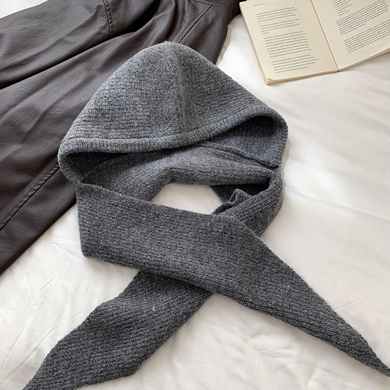 Sombrero bufandas en una mujer otoño invierno nuevo estilo coreano bufandas encapuchadas de punto bufandas de sombrero al por mayor