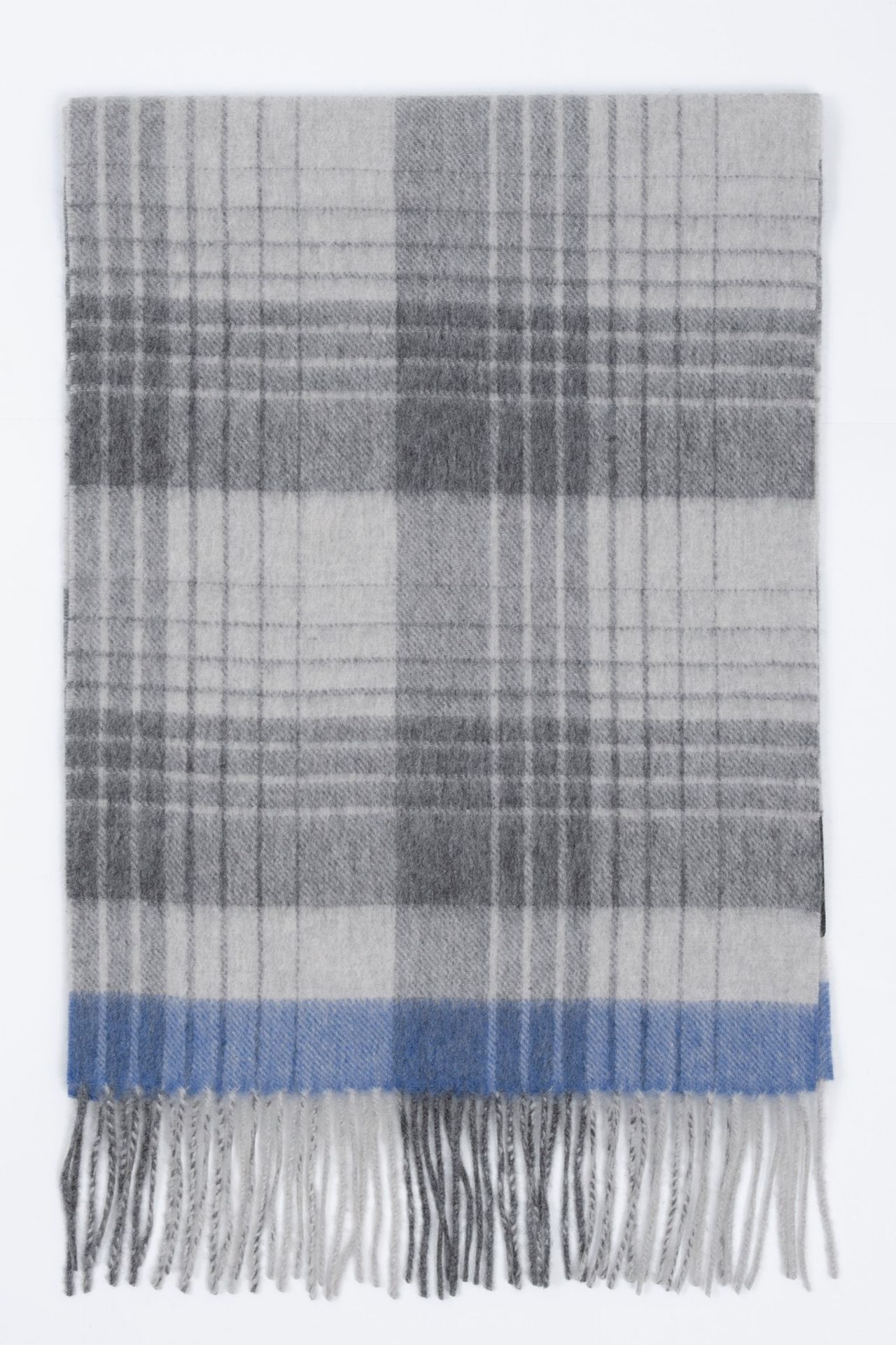 Mongolia interior puro cachemir lana de lana teñida en hilo a cuadros ondas de agua otoño e invierno bufanda para hombres y mujeres