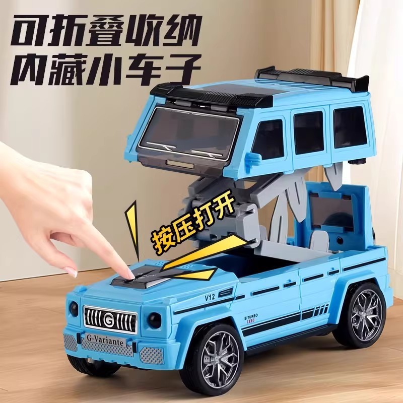 Regalo multifuncional modelo de automóvil catapulta Coca-Cola enlatada pequeña tienda de venta caliente caja de exhibición automóvil de juguete de aleación