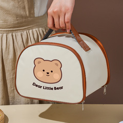 New lunch box with aluminum foil insulation bag, Korean style thickened lunch bag, Japanese style portable waterproof student ice bag