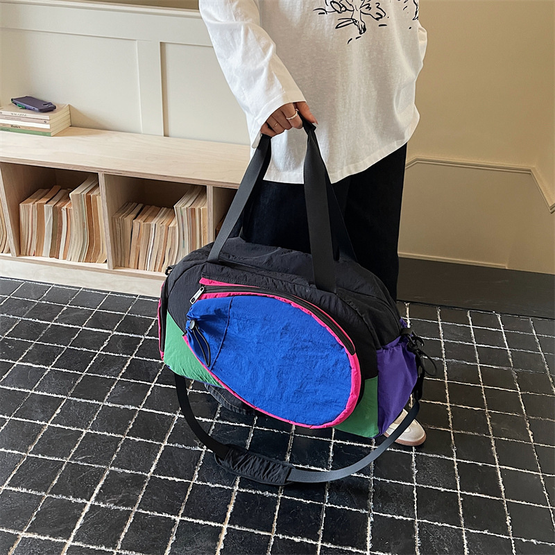 Cross-Border New Short-Trip Travel Bag, Fashion Simple Badminton Racket Bag, Single Shoulder Luggage Storage Bag, Crossbody Carry-On Bag - Thumbnail 8