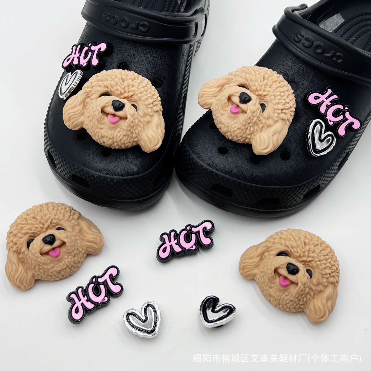 Estrellas plateadas ajuste agujero agujero perdido zapatos decorativos accesorios DIY extraíbles accesorios de flores hebillas de zapatos accesorios tridimensionales