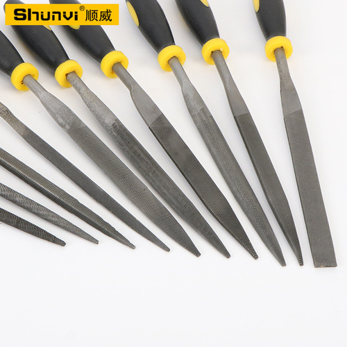 Wholesale steel files assorted files plastic handle assorted files metal grinding files mini small files mold files