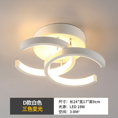 Luces de pasillo, luces del vestíbulo de entrada, luces de hierro forjado para escaleras, luces LED de techo para el guardarropa, luces de balcón, lámparas Zhongshan image 15