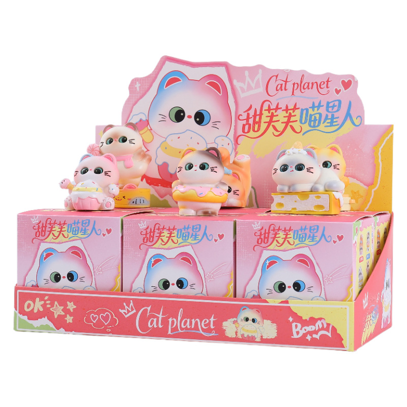 Figura Adorable de Gato Dulce en Caja Sorpresa, Regalo Creativo para Amigos y Novias, Adorno Decorativo, Directo del Fabricante