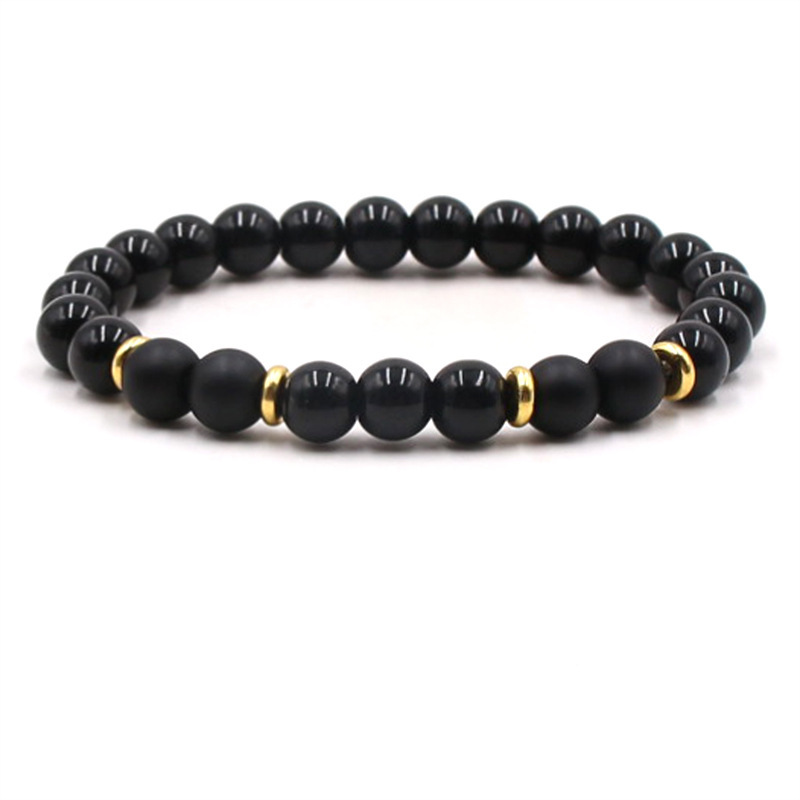 Comercio exterior de la fábrica nueva pulsera de cuentas personalizada Ojo de Tigre turquesa Amazon pulsera de ágata natural pulsera