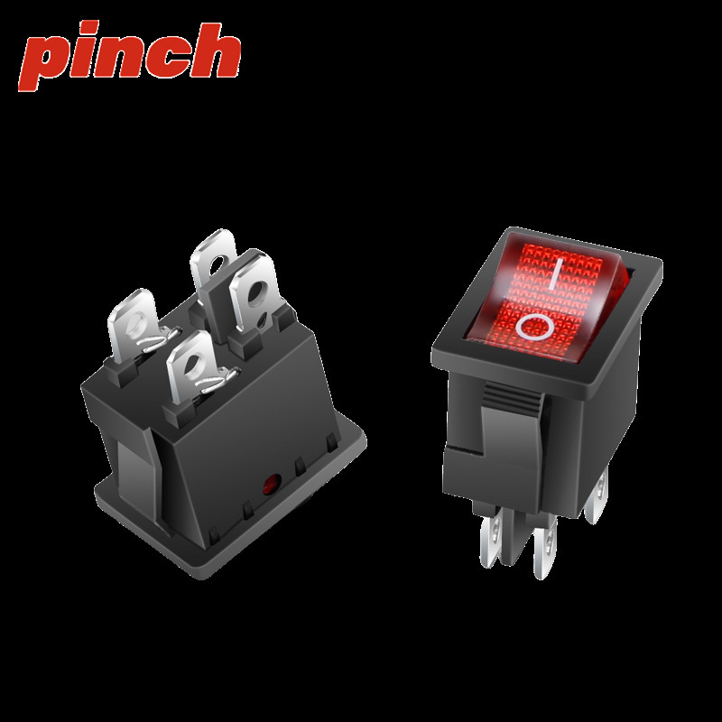 KCD1小型船型スイッチ3a 6a 250v 6足3段234足2段ライト付き浄水器電子船型反り板|undefined