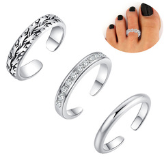 Beach Vacation Copper Plated 18k Gold Toe Ring Set with Adjustable Size European and American Instagram Style