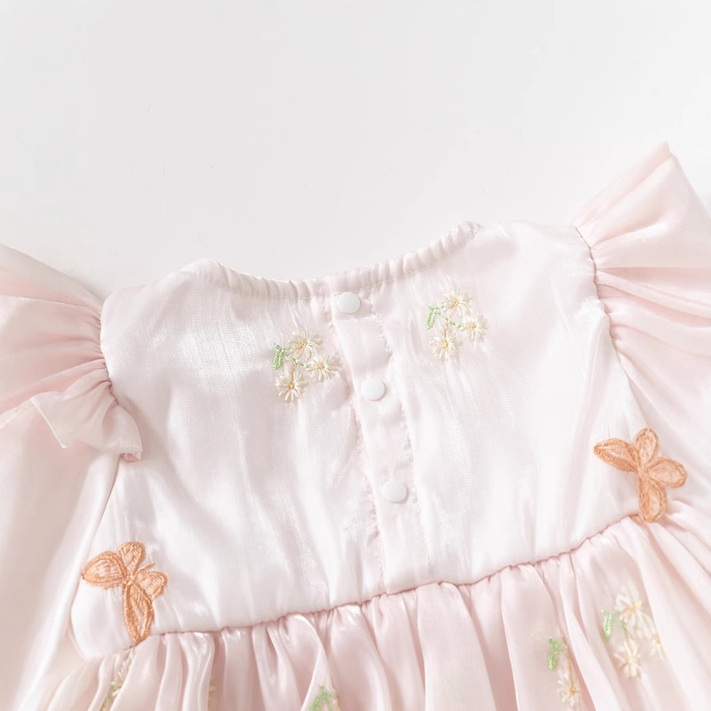 子供服、ベビー満月ミーティングギフト、ベビー1歳ドレス、プリンセスドレス、おしゃれな蝶々女の子のスカート|undefined