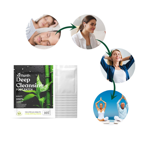 Ximonth Ginger Deep Cleansing Foot Patch Dehumidifying Foot Care Relieves Stress Relaxes Mind and Cleanses Body