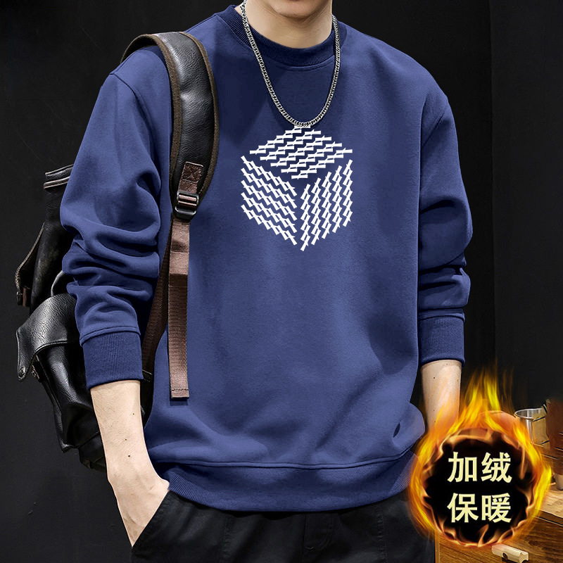 Hong Kong estilo japonés ocio 420g pesado chaqueta de cuello redondo hombre primavera y otoño estilo americano suelto y versátil chaqueta de pareja de estudiantes