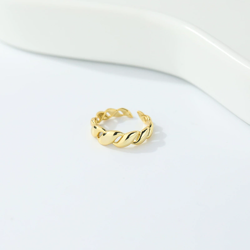 远梵 Retro ring with pigtail, silver 925 sample, European style