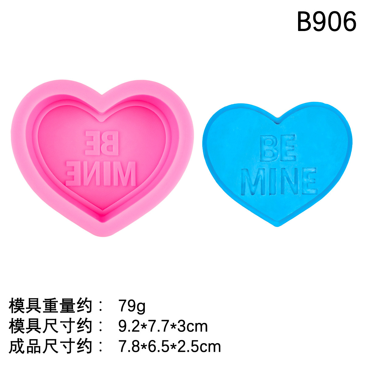 San Valentín letras amor jabón hecho a mano molde de silicona fondant mousse de chocolate molde de pastel molde de vela de aromaterapia