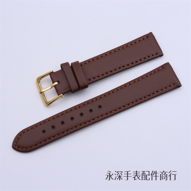 Accesorios de reloj para hombres y mujeres correa de cuero universal de siete colores correa de cuero PU correa de reloj de estudiantes correa de cuero correa de reloj