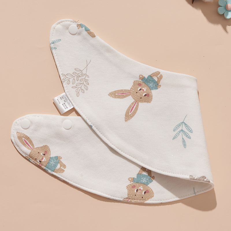 Gray rabbit [crescent bib]