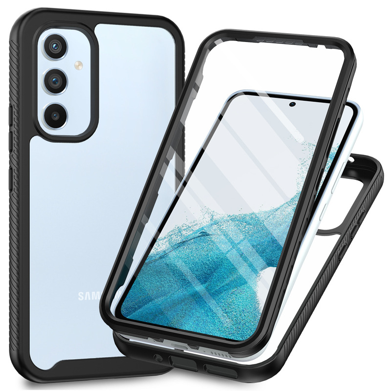 Samsung S23Ultra Mobile Phone Case Anti-Fall A54/A14 Shell and Film Integrated Acrylic Two-In-One Full Package Samsung S23Ultra Mobile Phone Case Anti-Fall A54/A14 Shell and Film Integrated Acrylic Two-In-One Full Package