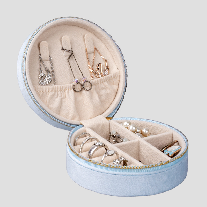 80g Weight Jewelry Boxes Classification 1 Piece Quantity Daily, Street Occasion Solid Color Pattern Simple Style Style Simple Style Solid Color Cloth Jewelry Boxes 6