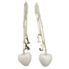 Silver needle, high quality earrings with tassels, silver 925 sample, Japanese and Korean, bright catchy style