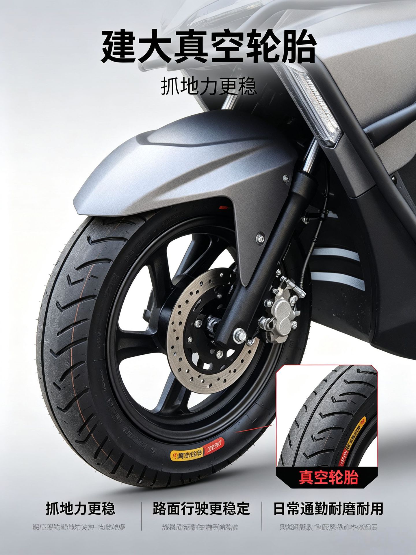 Brand new UY scooter, light and fast, fuel-powered, meets China's National IV emission standards, 133CC engine, can be registered, suitable for food delivery