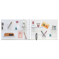 K9HX wholesale wall rail hole board household hole board storage rack carbon steel wall bookshelf storage rack wall hanging organization rack