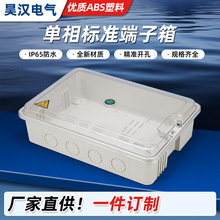 批发三相电表箱380V机械式电表箱一位表箱防雨透明塑料三相电表箱