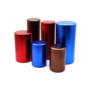Wholesale Portable Mini One-bubble small cans tea iron cans aluminum cans round sealed small size tea packaging cans