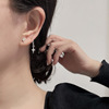 Asymmetrical brand design earrings, Korean style