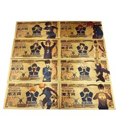 經典動漫 藍色監獄紀念鈔 金鈔 塑料幣 金箔鈔 直播禮品收藏
