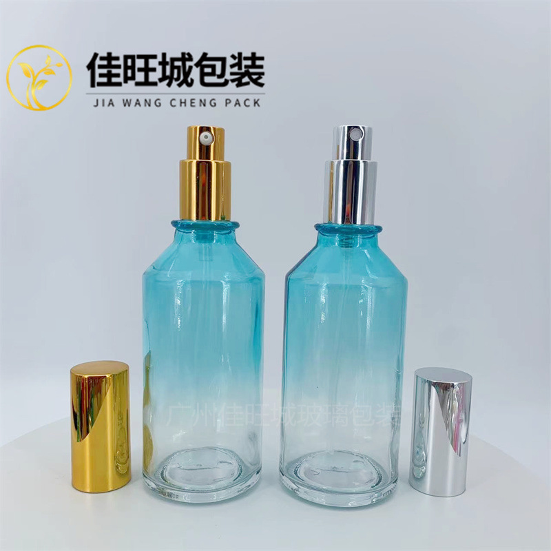 40-120ML精油滴管瓶精华原液瓶喷雾香水瓶按压泵玻璃化妆品分装瓶