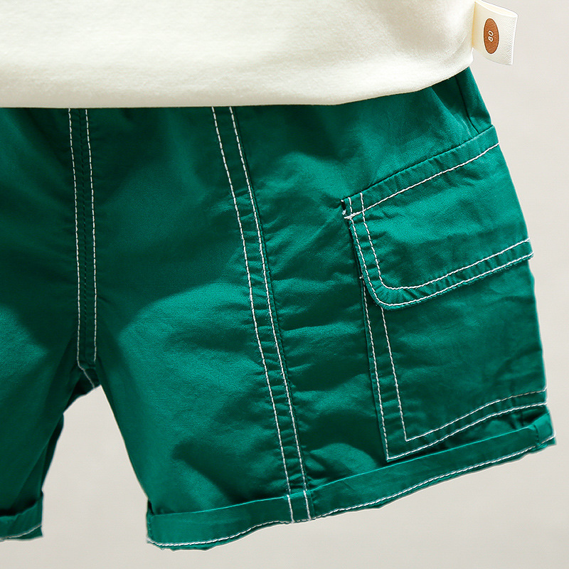 7922 traje de chaleco de verano para niños 2025 nuevo estilo ropa de dibujos animados para niños chaleco sin mangas de dos piezas de moda