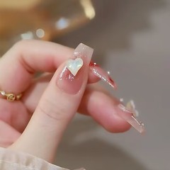 Gemstone Moon Butterfly Flash Wearable Nail Art Sticker Nail Sheet Complete Removable Pure Desire Style False Nails Whitening Nail Sticker