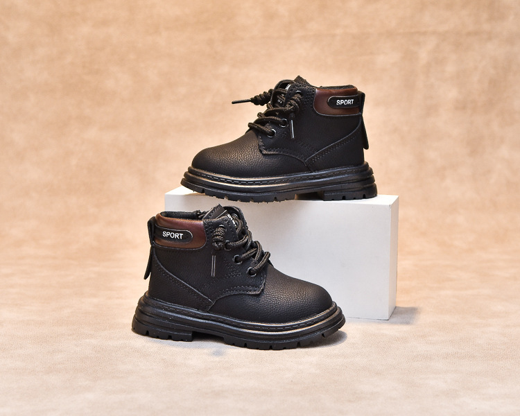 Kindermartinstiefel Aus Leder Für Jungen Und Mädchen Herbst_voghion.com