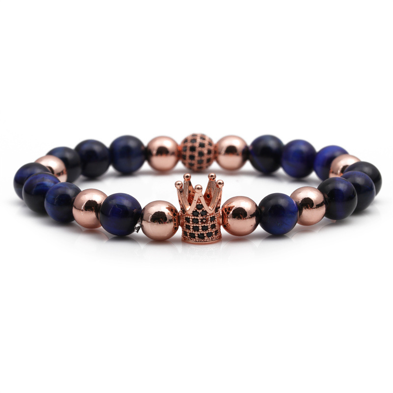 Ojo de Tigre azul oro rosa