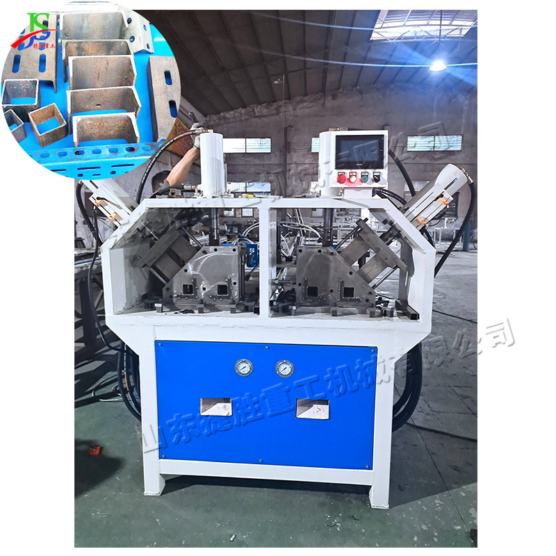 CNC automática máquina de punzonado de escritorio tubo cuadrado máquina de corte de perforación servo ángulo de metal cuadrado de acero máquina dobladora de acero