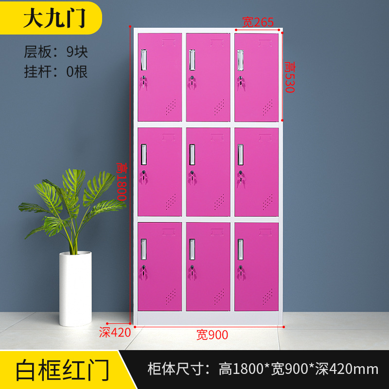 armario de color armario de almacenamiento de personal con bloqueo armario de almacenamiento de bolsas escolares estudiantes armario de zapatos armario de balcón armario pequeño armario de hierro