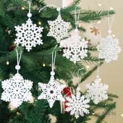 ドロップシッピングクリスマス装飾ピース種類ガーランド工芸品冬白ホームツリースノーフレーク