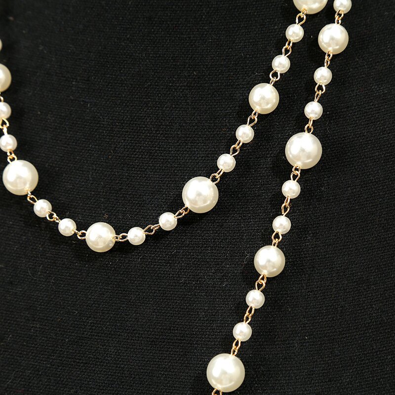 Collana di perle a più strati per donna gioiello elegante raffinato_voghion.com
