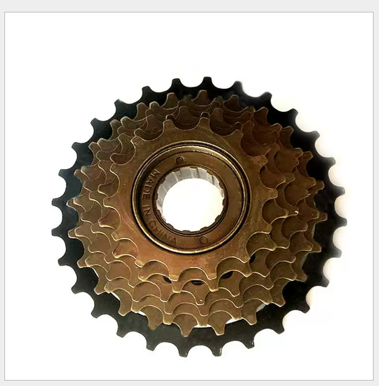 山地车自行车飞轮齿轮定位6速/7速18/21速定位旋式变速飞轮单车