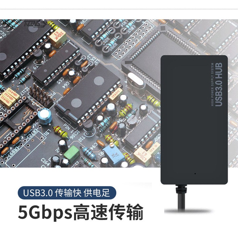 Kaynak üretici splitter hub 2.0 genişletici bir ila dört port 4 portlu ultra ince Type-C3.0 USB HUB