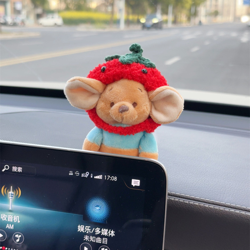 インターネット有名人漫画バックミラースクリーン装飾品クリエイティブかわいい子犬センターコンソール車の装飾インテリアアクセサリー女神|undefined