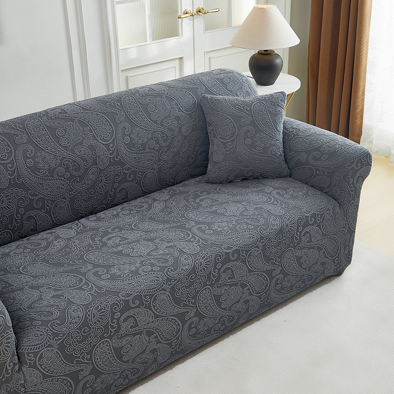Guluo series ~ three-dimensional jacquard solid color all-inclusive sofa cover jacquard velvet sofa cover velvet sofa cover