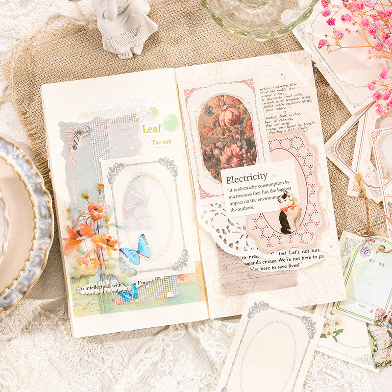 Streamer papel de material instantáneo ins diario papel de Nota No adhesivo retro material decorativo papel de nota de mensaje de bricolaje